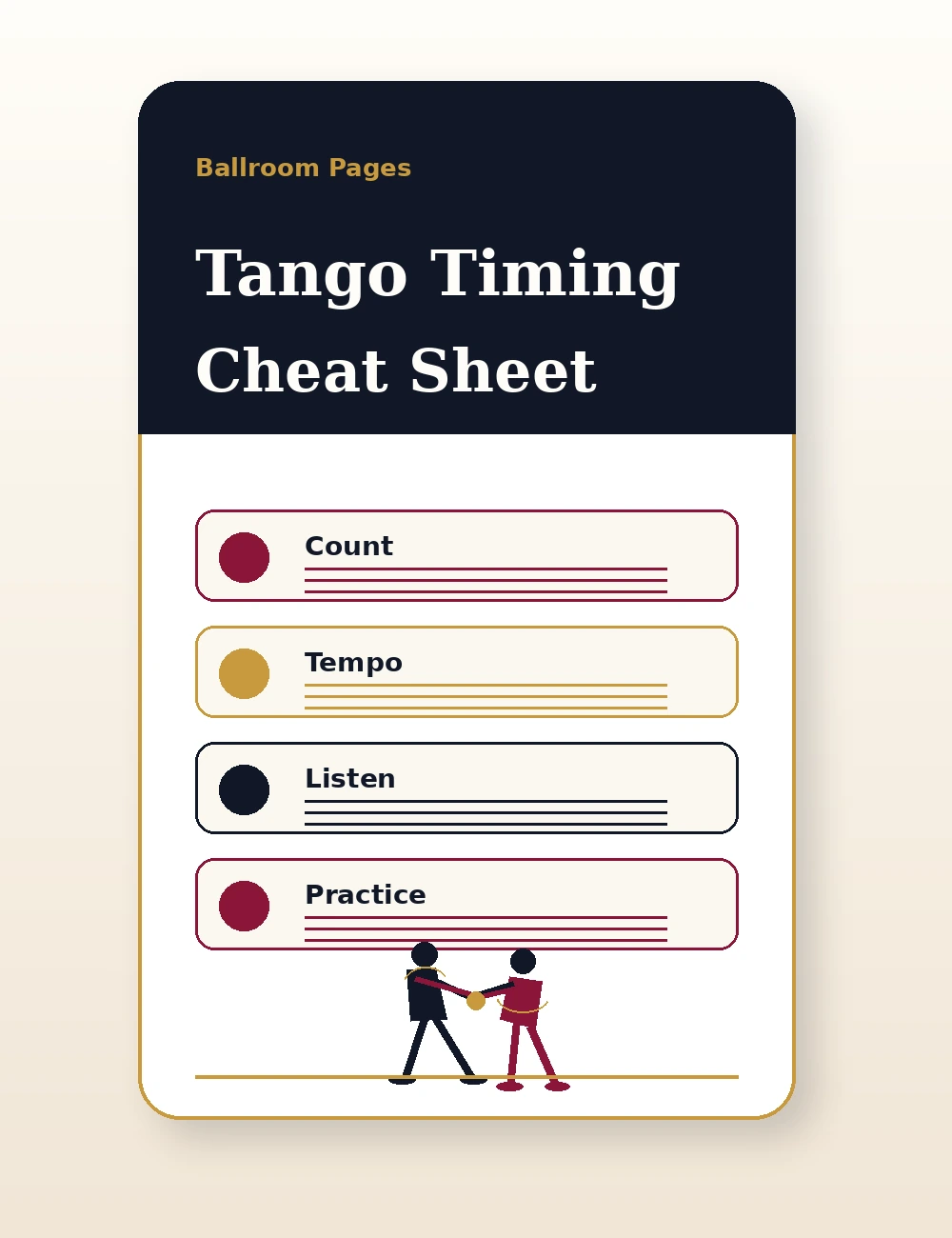 Tango Timing Cheat Sheet lead magnet cover