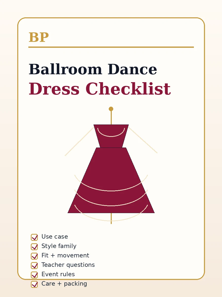 Cover of the Ballroom Dance Dress Checklist download.