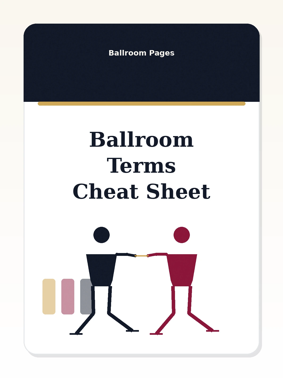 Ballroom Terms Cheat Sheet download cover from Ballroom Pages