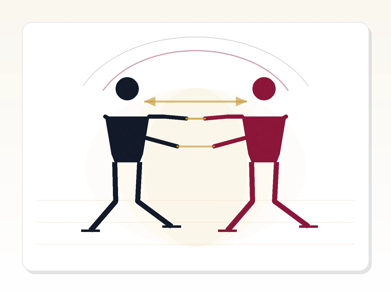 Diagram explaining open position in ballroom dance with partner spacing and hand connection