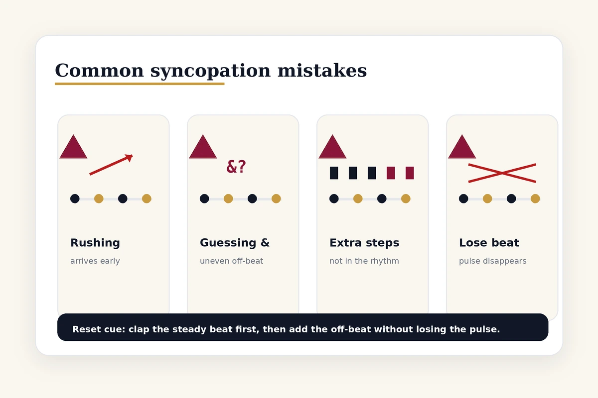 Common syncopation mistakes and fixes for ballroom dancers