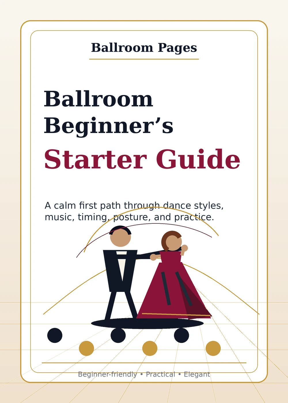 Cover mockup for the Ballroom Beginner&rsquo;s Starter Guide from Ballroom Pages.