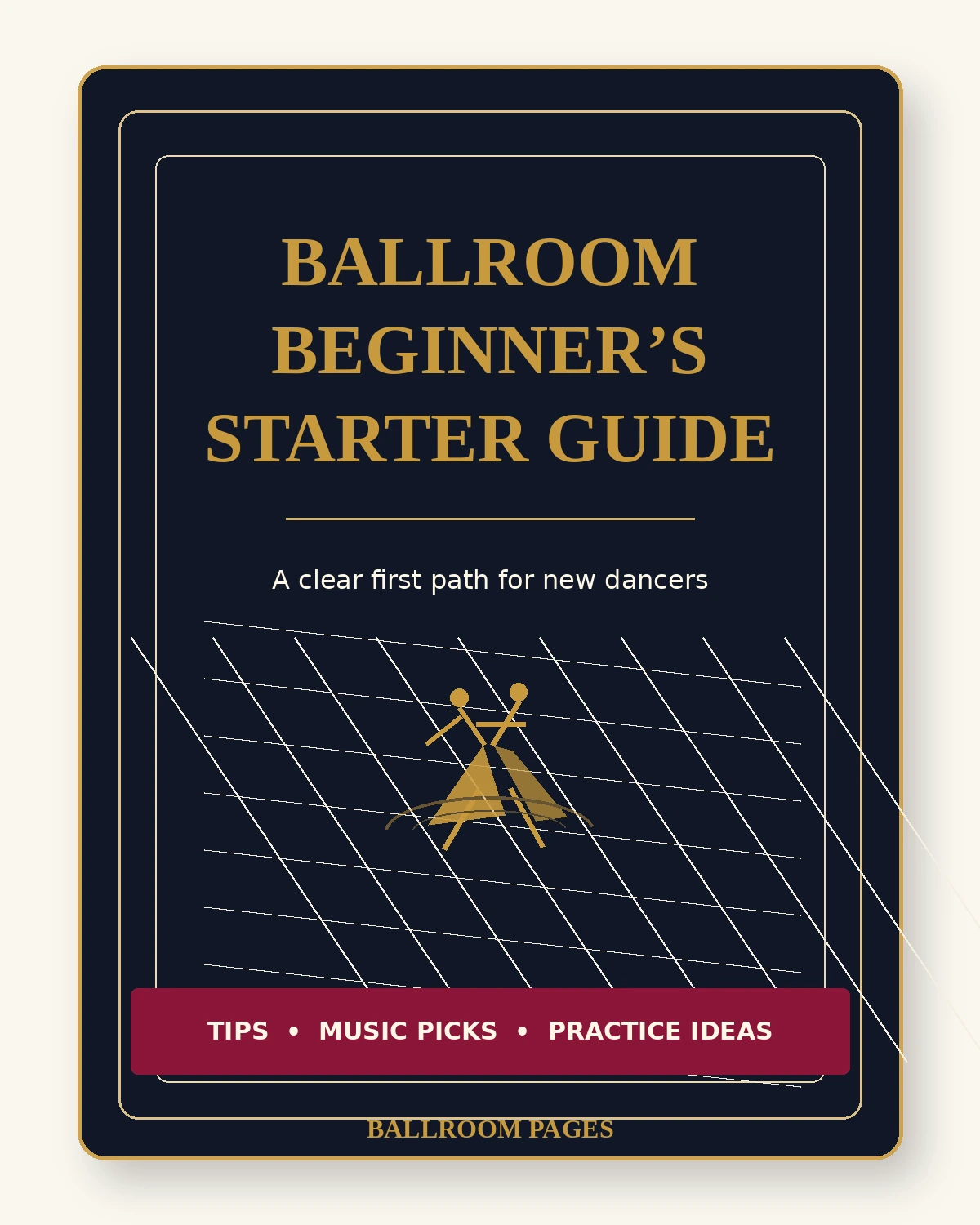 Cover mockup for the Ballroom Beginner’s Starter Guide