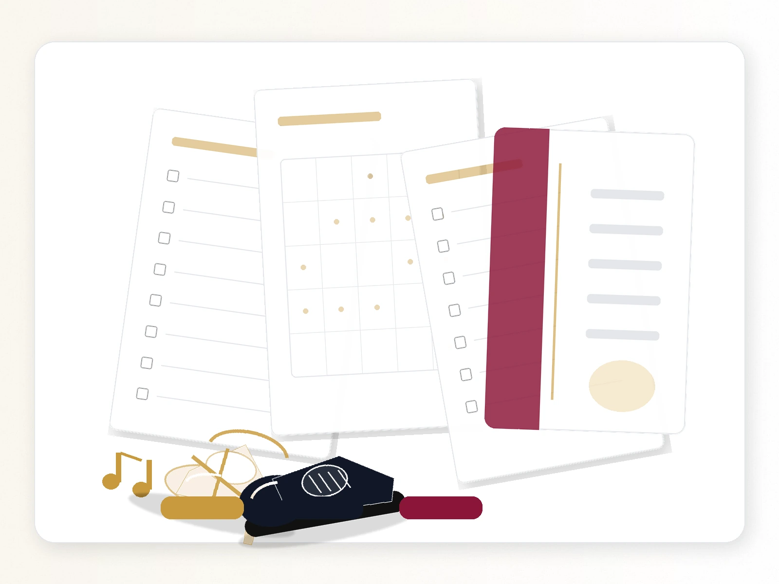 Preview of the Ballroom Dance Practice Log printable pages and weekly practice tracker