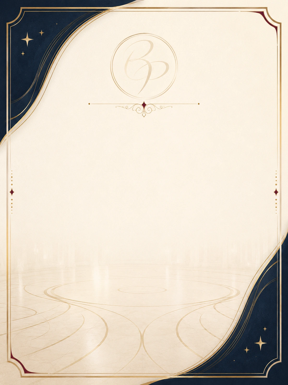 Printable First Ballroom Competition Checklist cover with elegant ballroom preparation theme