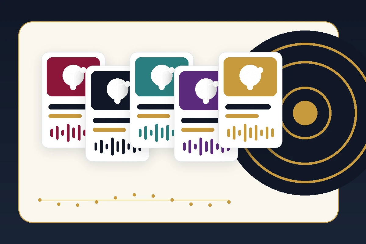 Branded music playlist cards for waltz, swing, salsa, bachata, and foxtrot practice.