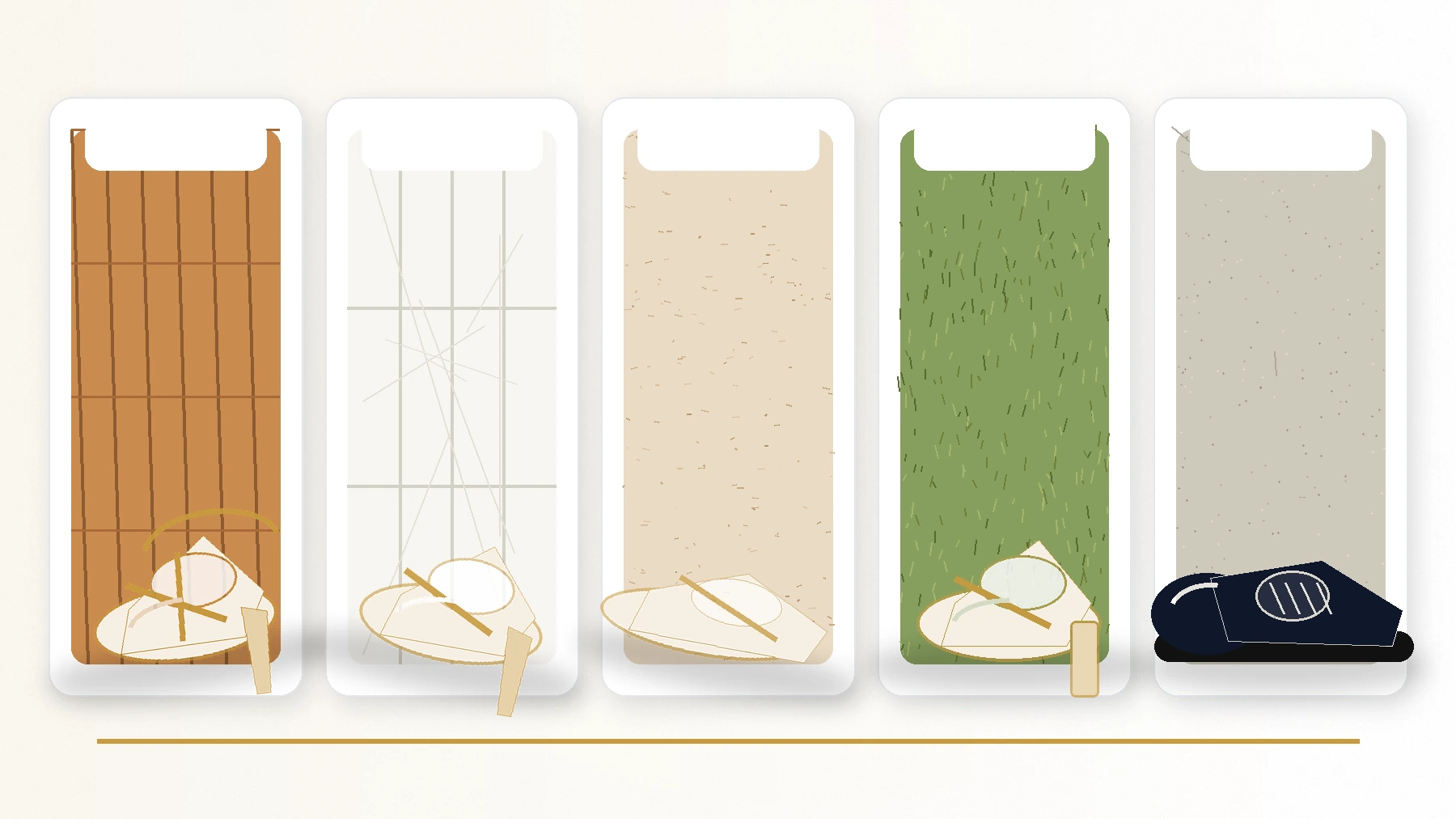 Wedding shoe options shown near wood floor, tile, carpet, grass, and patio surfaces.